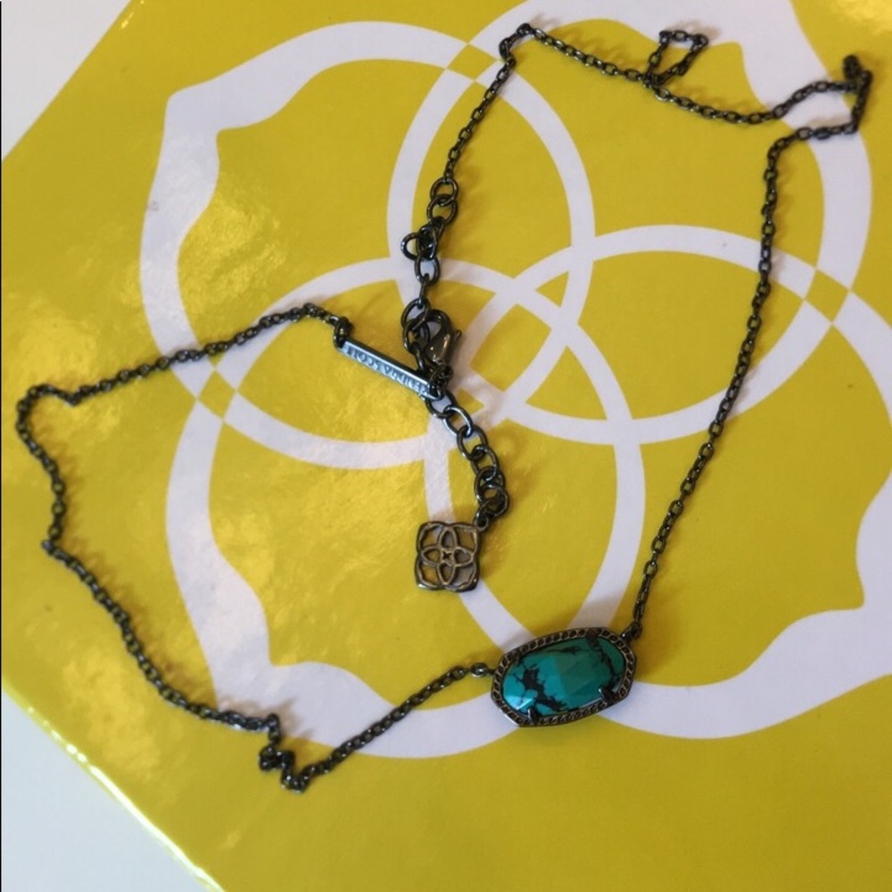 Kendra Scott variegated teal Elisa